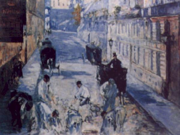 Edouard Manet La Rue Mosnier aux Paveurs